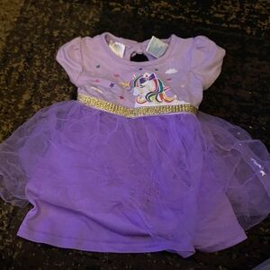 Kidgets Purple Unicorn Dress